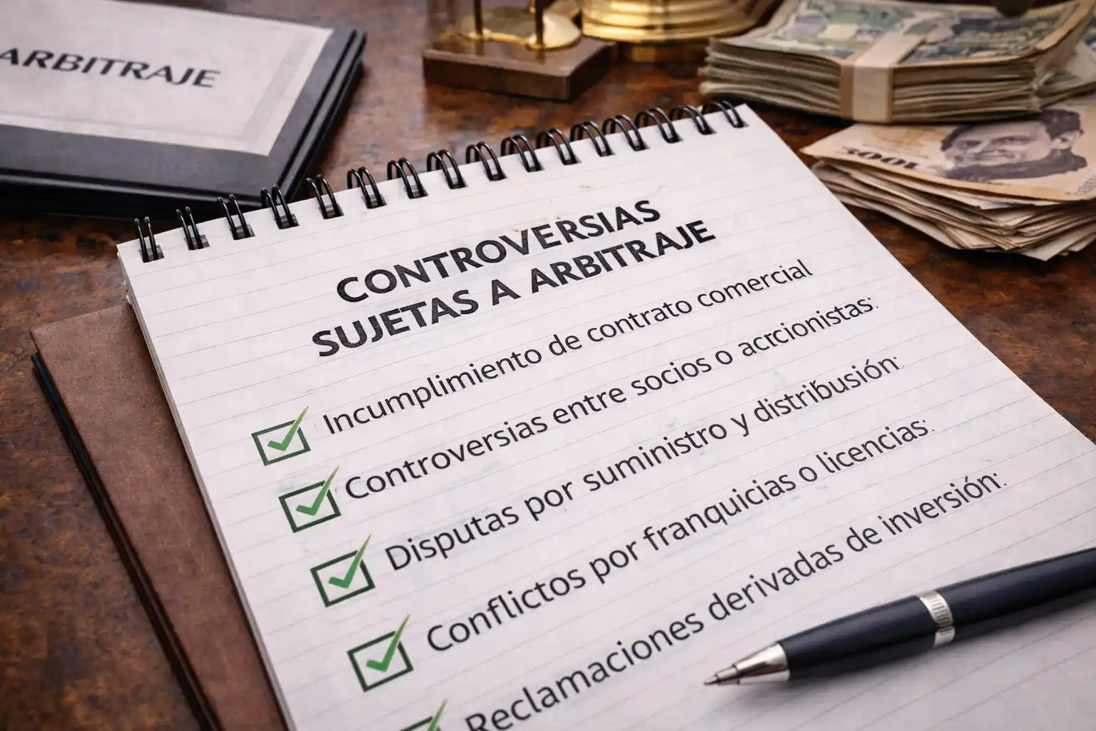 Conflictos comerciales susceptibles de arbitraje en documentación jurídica empresarial